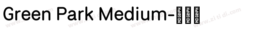 Green Park Medium字体转换